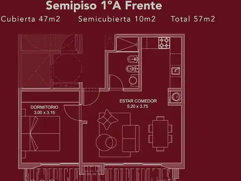 Departamento en Venta en Palermo, USD 142.500