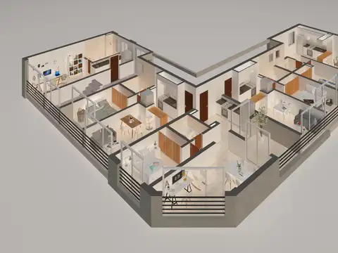 Depto 1 dormitorio U.F. B Piso 2, esquina