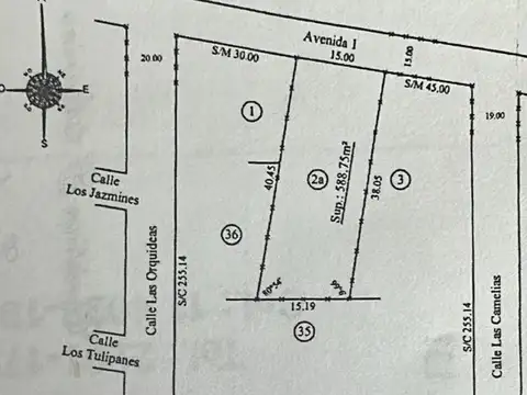 Terreno en Venta de 588,75 m2