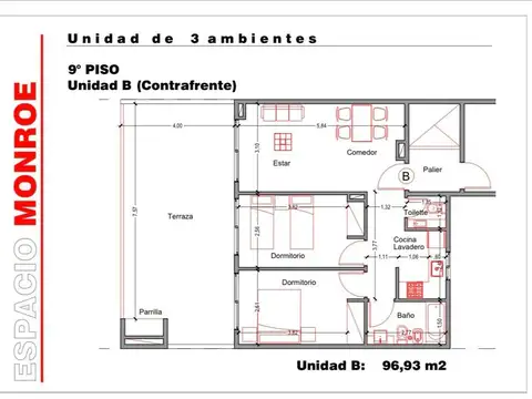 Departamento en Venta de 2 dormitorios
