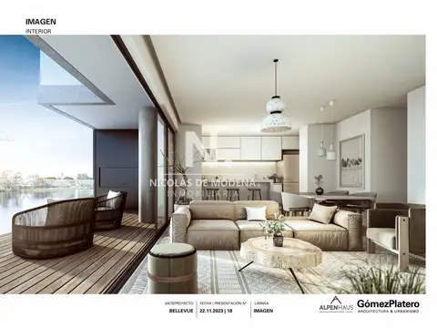 Venta Apartamento de 2 Dormitorios con vista al lago en Parque Carrasco Canelones