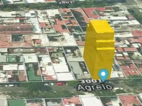 Terreno en Venta 34  mts Fondo