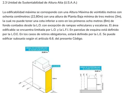 Terreno en Venta 8,66  mts Frente