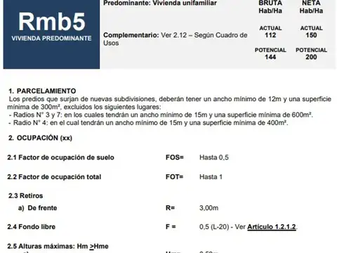 Terreno en Venta de 270,0 m2