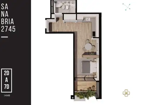 Monoambiente a financiar   Emprendimiento Villa Devoto - 3°D.