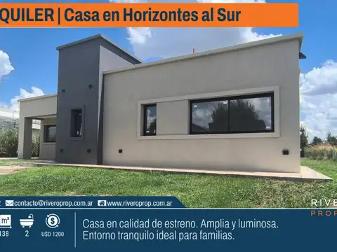 Casa en Alquiler - Horizontes al Sur