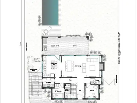 Casa 6 ambientes con 2 baños