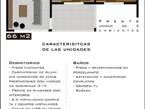 DEPTO. 3 AMB - VIVIENDA Y APTO PROFESIONAL