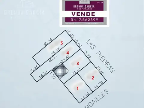 Terreno en Venta 14  mts Frente