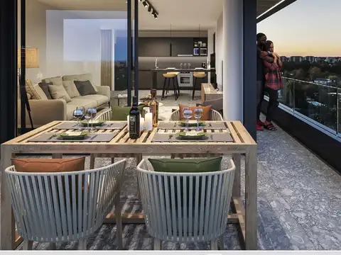 Departamento 2 ambientes con 1 baño