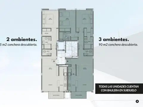 Departamento en Venta de 1 dormitorio