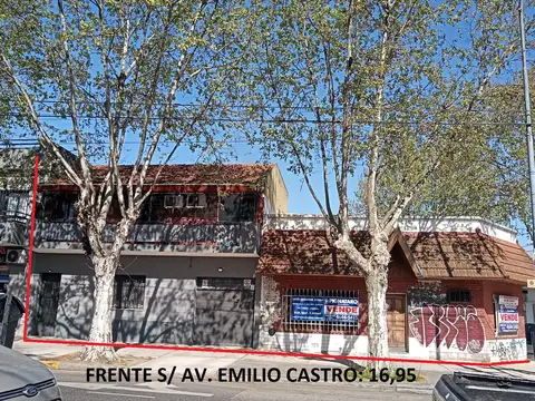 LOTE EN ESQ. S/ AV. E. CASTRO - USAA. 2050M2 EDIFICABLES - SE TOMAN M2 TERMINADOS EN CABA.