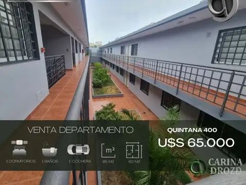 Departamento en venta de 1 dormitorio c/ cochera en Godoy Cruz