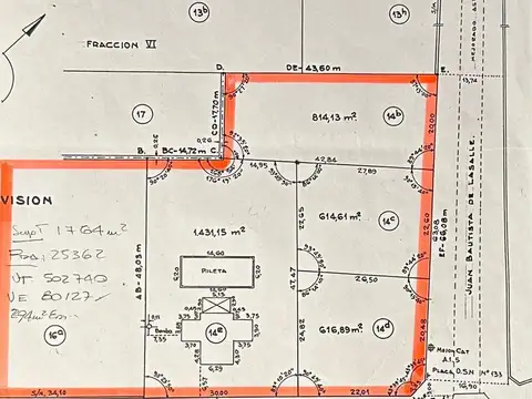 Terreno en Venta 20  mts Frente