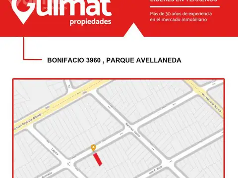 Terreno en Venta en Parque Avellaneda, USD 230.000