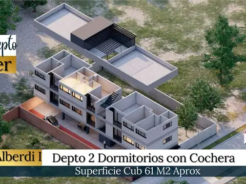 VENTA DEPTO 2 DORM C/ COCHERA ALTOS DE ALBERDI I