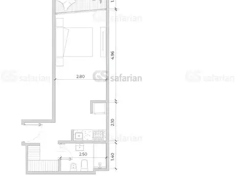 Departamento en Venta de Monoambiente