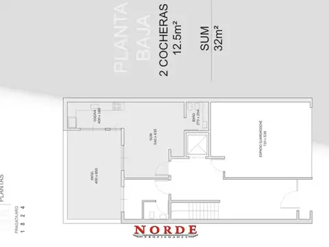 Departamento en Venta de 1 dormitorio