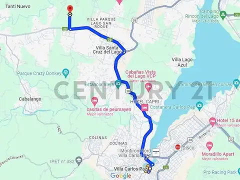 Terreno en Venta en Tanti, USD 17.000