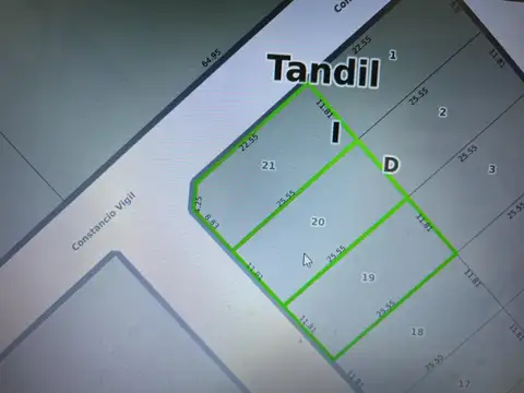 Terreno en Venta en Tandil, USD 20.000