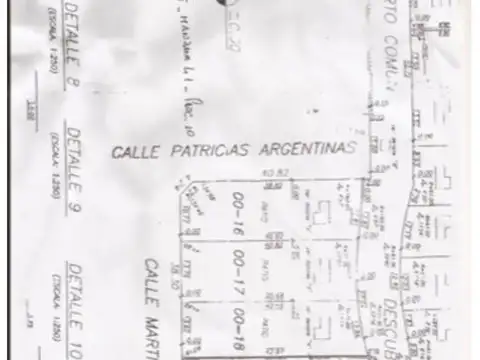 Terreno en Venta 10  mts Frente