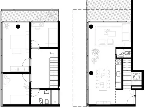 Departamento 4 ambientes con 1 baño