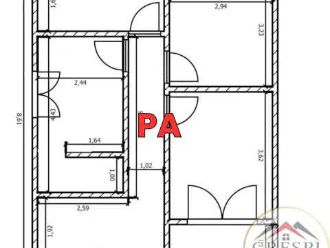 Terreno con inicio de obra