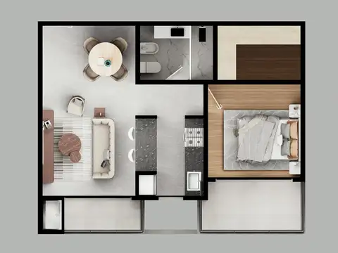 Departamento en Venta de 2 ambientes