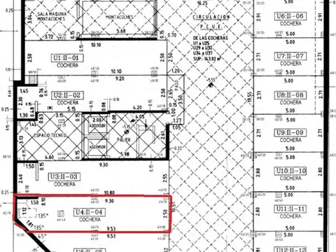 Venta Cochera doble con espacio para baulera, 9 de Julio 1600 - Gazze