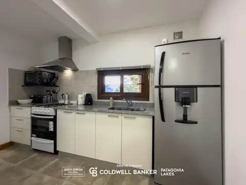 VENTA Departamento amoblado 1 dormitorio c/balcón terraza céntrico Villa La Angostura