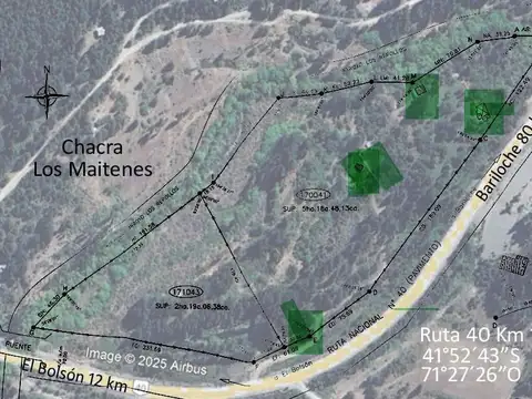 Terreno en Venta en El Bolson, USD 680.000