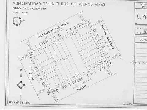 Terreno en Venta 22  mts Frente