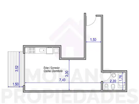 Departamento en Venta en Coghlan, USD 142.000