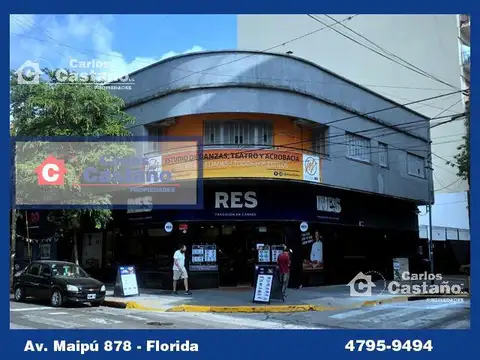 Impórtate propiedad en esquina 1 cuadra de estación florida local comercial con PH vivienda.