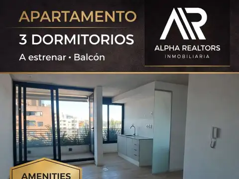 Apartamento 3 dorm. en venta en Aguada c/ Balcón.