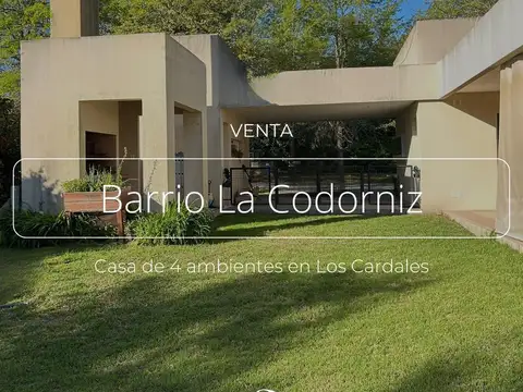 CASA 4 AMBIENTES EN VENTA, LA CODORNIZ
