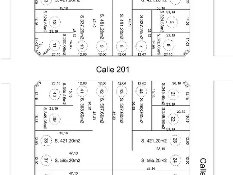 44 Lotes a la venta en calle 18 y 19 posibilidad de financiación!!!