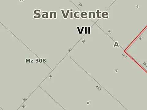 Terreno en Venta de 526,0 m2