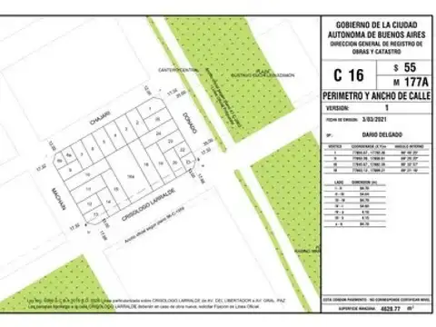 Terreno en venta - 162Mts2 - Saavedra