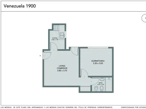 Departamento en Venta en Balvanera, USD 52.000
