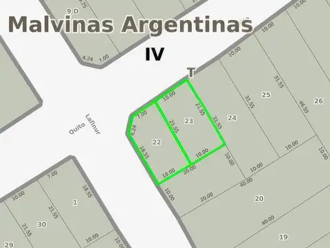 Terreno en Venta de 426,0 m2