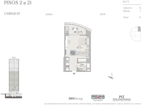 Departamento en Venta de Monoambiente
