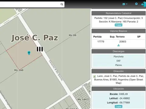 Terreno en Venta de 20800,0 m2