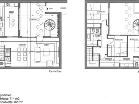 Casa 6 ambientes con 2 baños