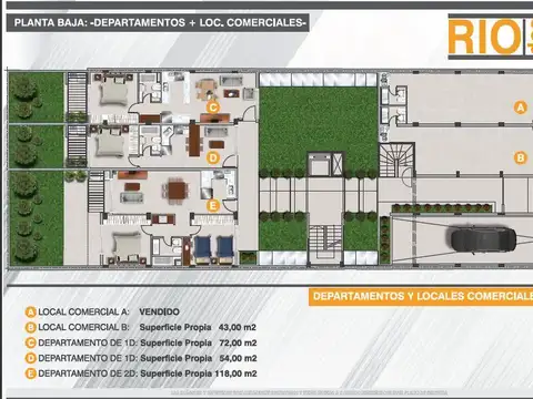 Departamento en Venta de 1 dormitorio