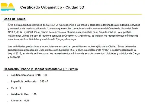 Terreno en Venta en Barracas, USD 220.000