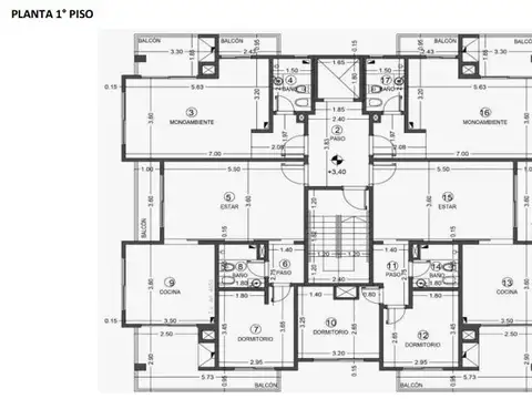 Departamento 2 ambientes con 1 baño