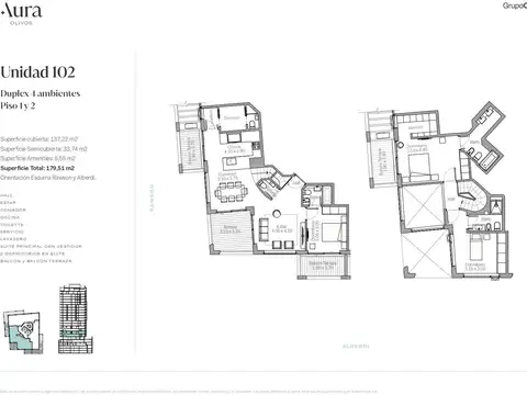 Venta departamento 4 ambientes en Olivos muy luminoso