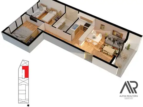 Departamento en Venta de 2 dormitorios