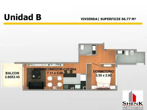 Departamento en Venta en Palermo, USD 123.966